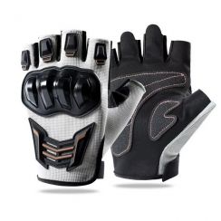 10 Prs Outdoor Workout Tactical Shooting Hard Touchscreen Half Knuckle Tactical Gloves for Men